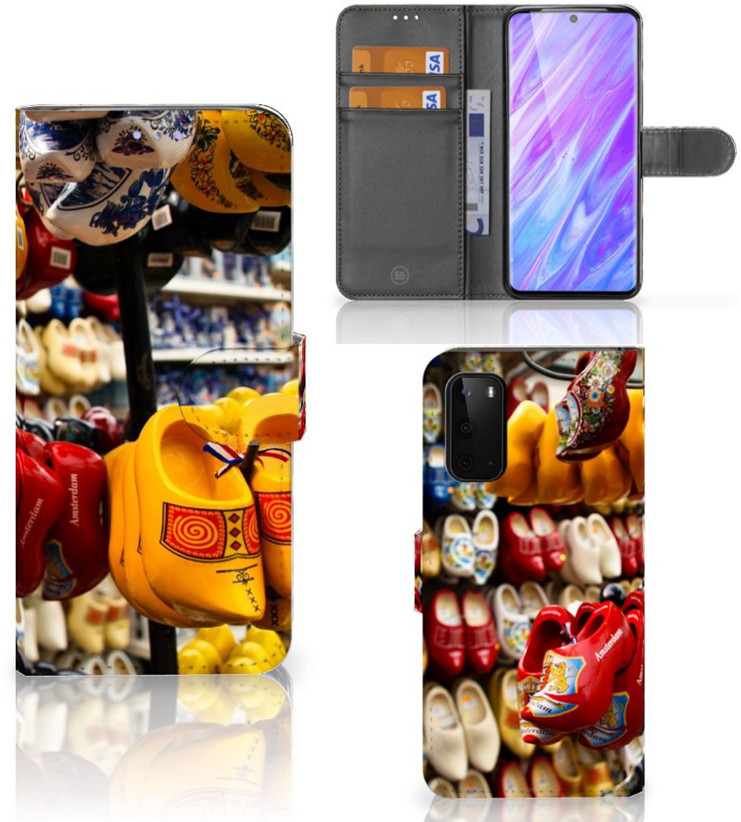 Boekhoesje voor Samsung Galaxy S20 Flip Cover Klompen