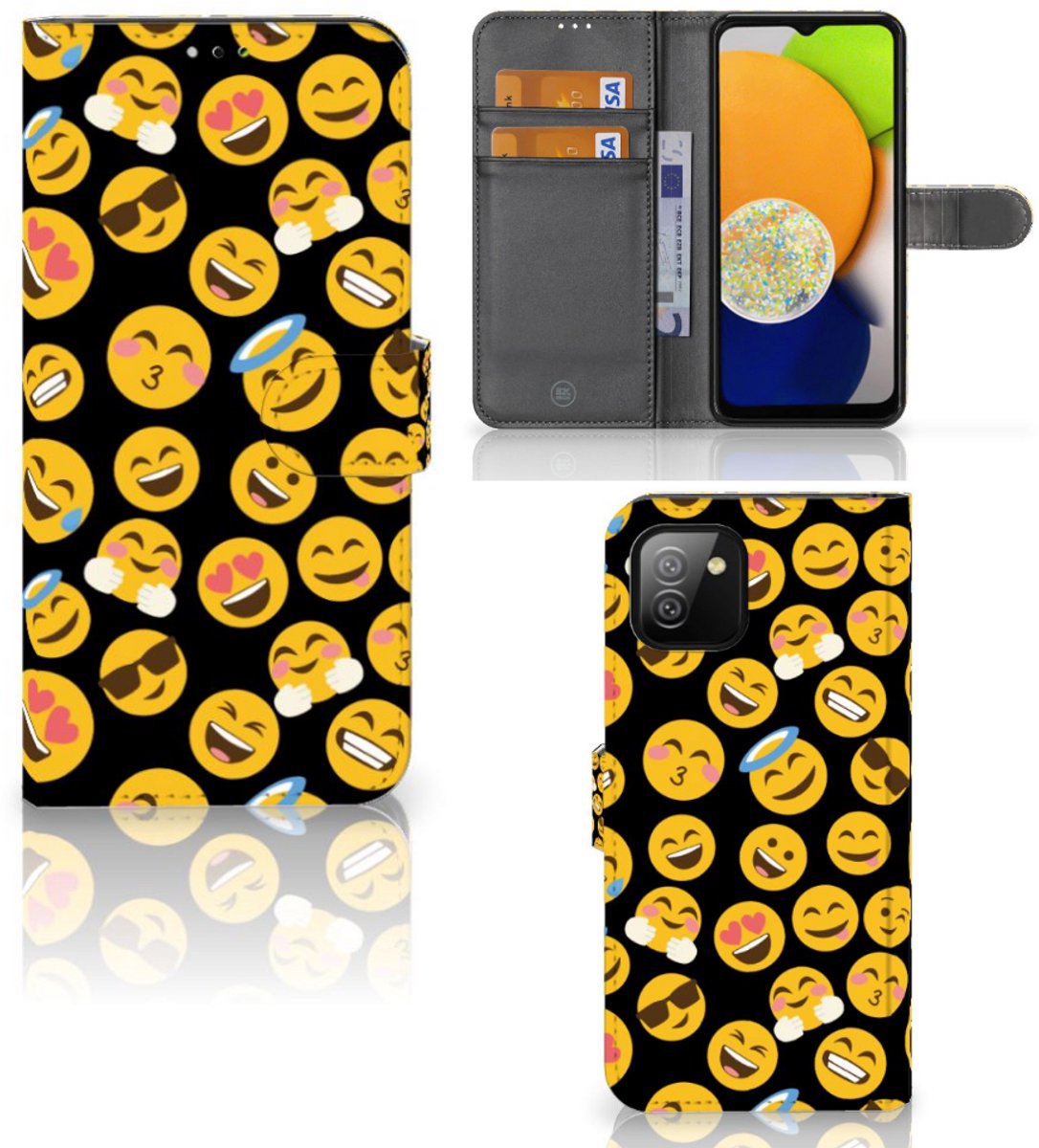 Samsung Galaxy A03 Telefoon Hoesje Emoji