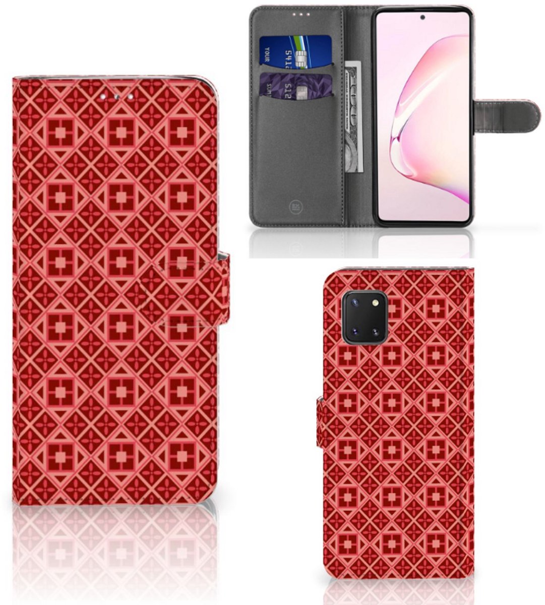 Samsung Note 10 Lite Telefoon Hoesje Batik Rood
