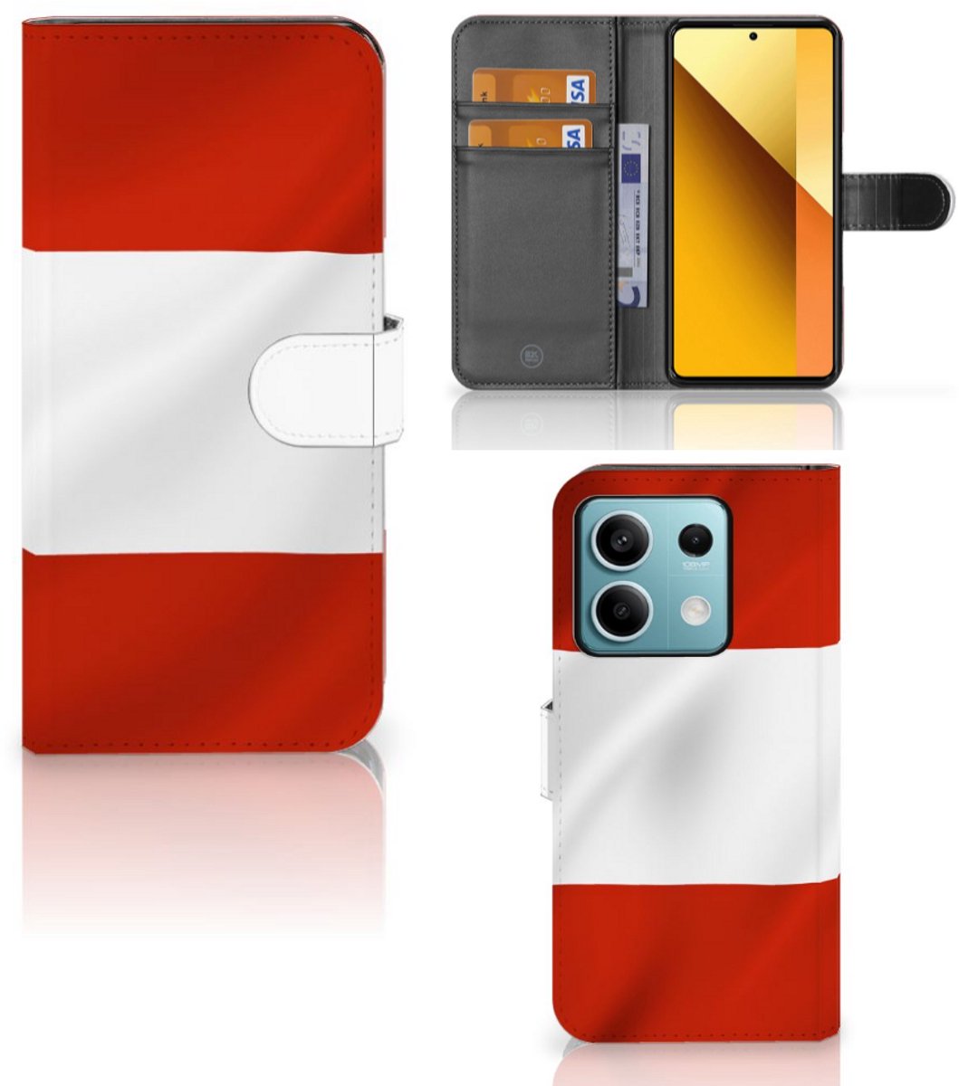 Xiaomi Redmi Note 13 5G Bookstyle Case Oostenrijk