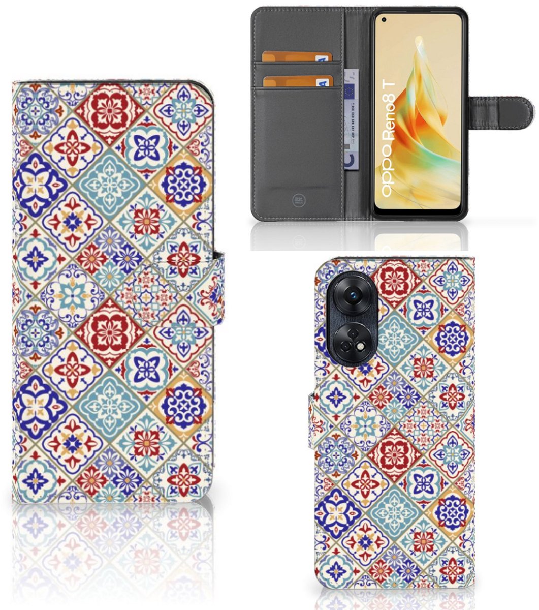 OPPO Reno8 T 4G Bookcase Tiles Color