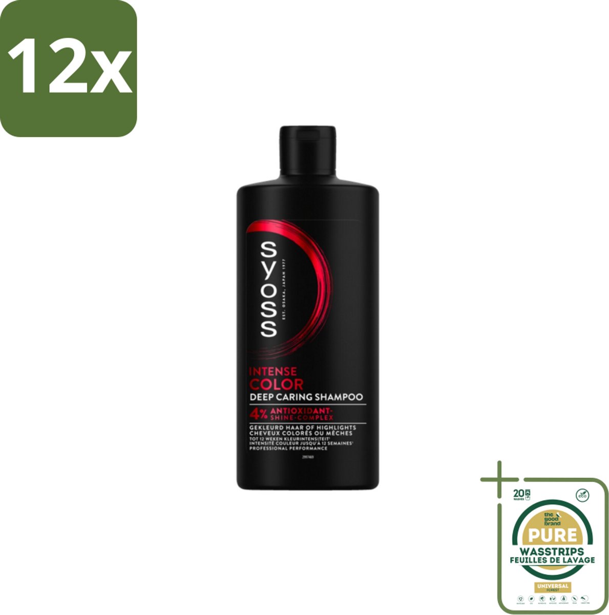 Syoss Color Shampoo 440 ml - Voordeelverpakking - 12 stuks - Highlights - Kleurintensiteit