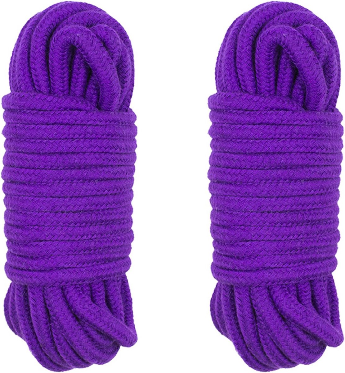 Set van 2 Sterke Katoenen Touwen - 10 Meter Lang en 6mm Dik voor Kamperen en Klussen