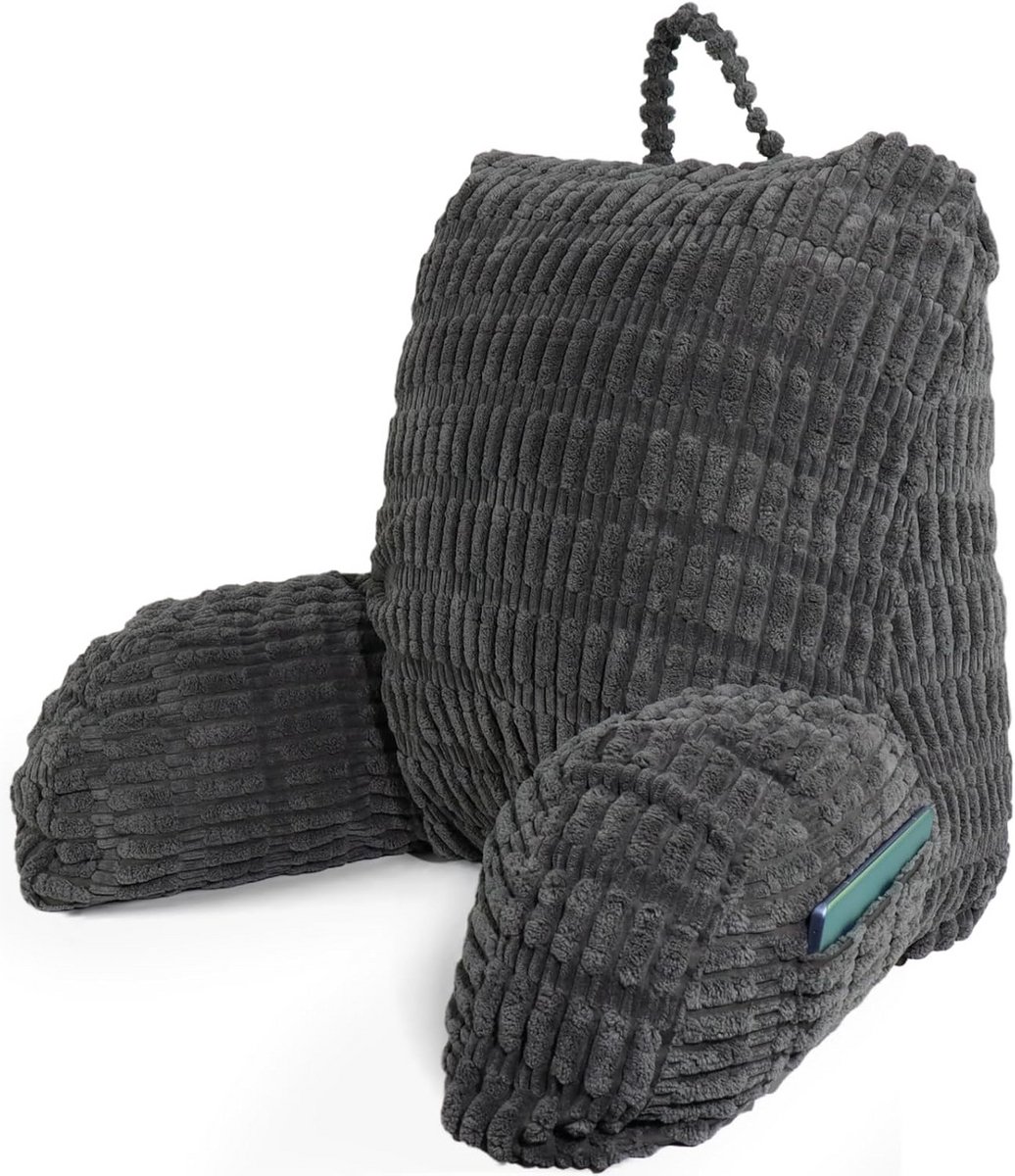 Comfortabel Leeskussen met Rugleuning voor Bed en Bank