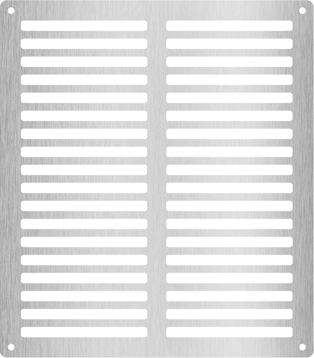 Ronde Ventilatie Rooster 3mm Aluminium Composiet Geborsteld Zilver Buiten/Binnen