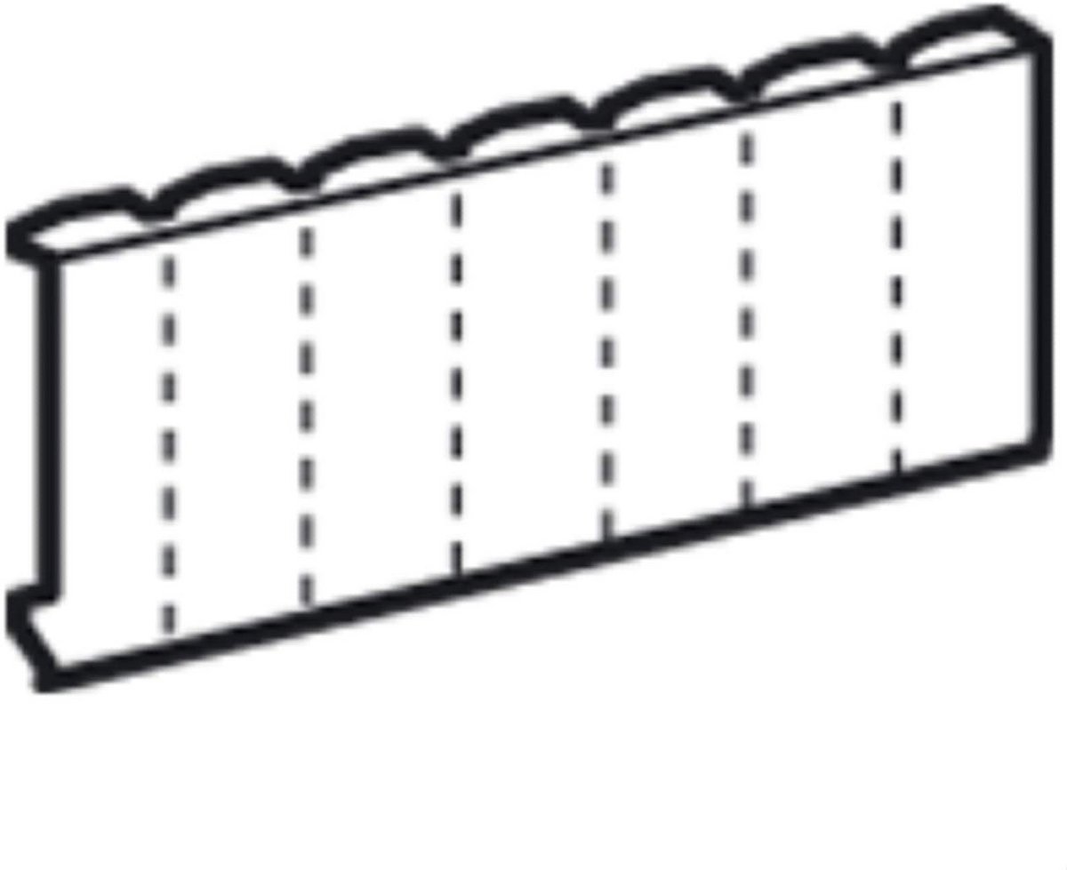 Verdeelstrip 18 Modules Wit voor Installatiekasten