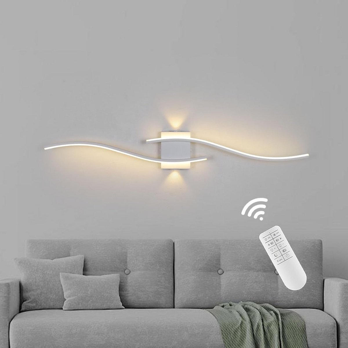 Moderne LED Wandlamp 100 cm Wit Dimbaar Acryl Verlichting voor Woonkamer Hal Trap