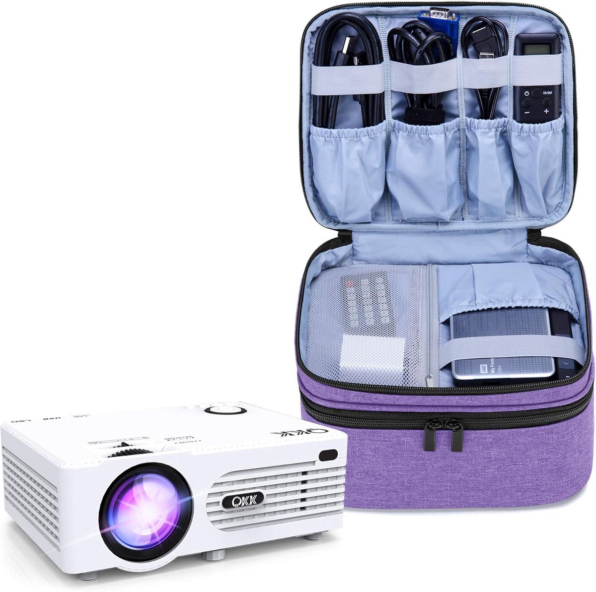 Universele Draagtas voor Miniprojector en Accessoires - Krasbestendig en Schokdempend