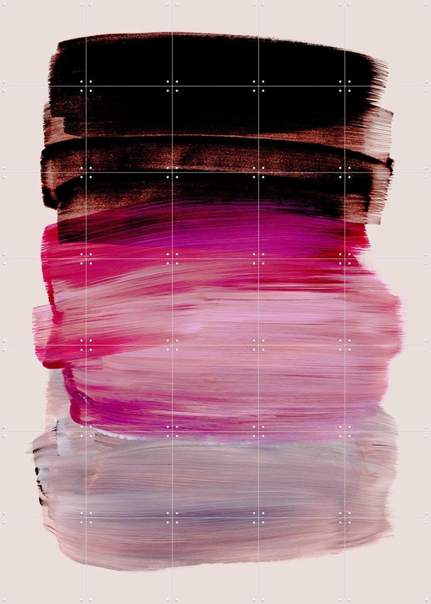 IXXI Abstract Brush Strokes 184, Mareike Böhmer - 100 x 140 cm - Gratis ophangtool - Grote wanddecoratie en posters - Minimalisme, Abstract