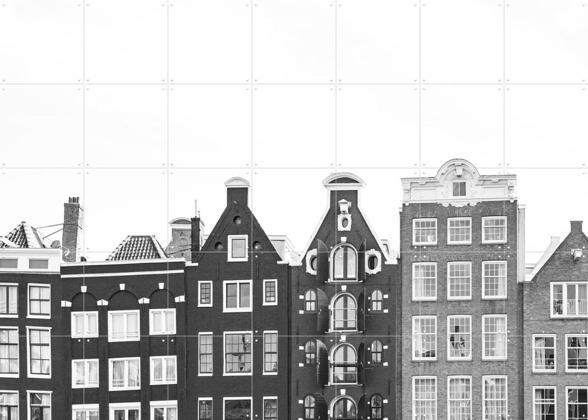 IXXI Amsterdam, Henrike Schenk - 140 x 100 cm - Gratis ophangtool - Grote wanddecoratie en posters - Fotografie, Woonkamer, Gang, Architectuur, Stad