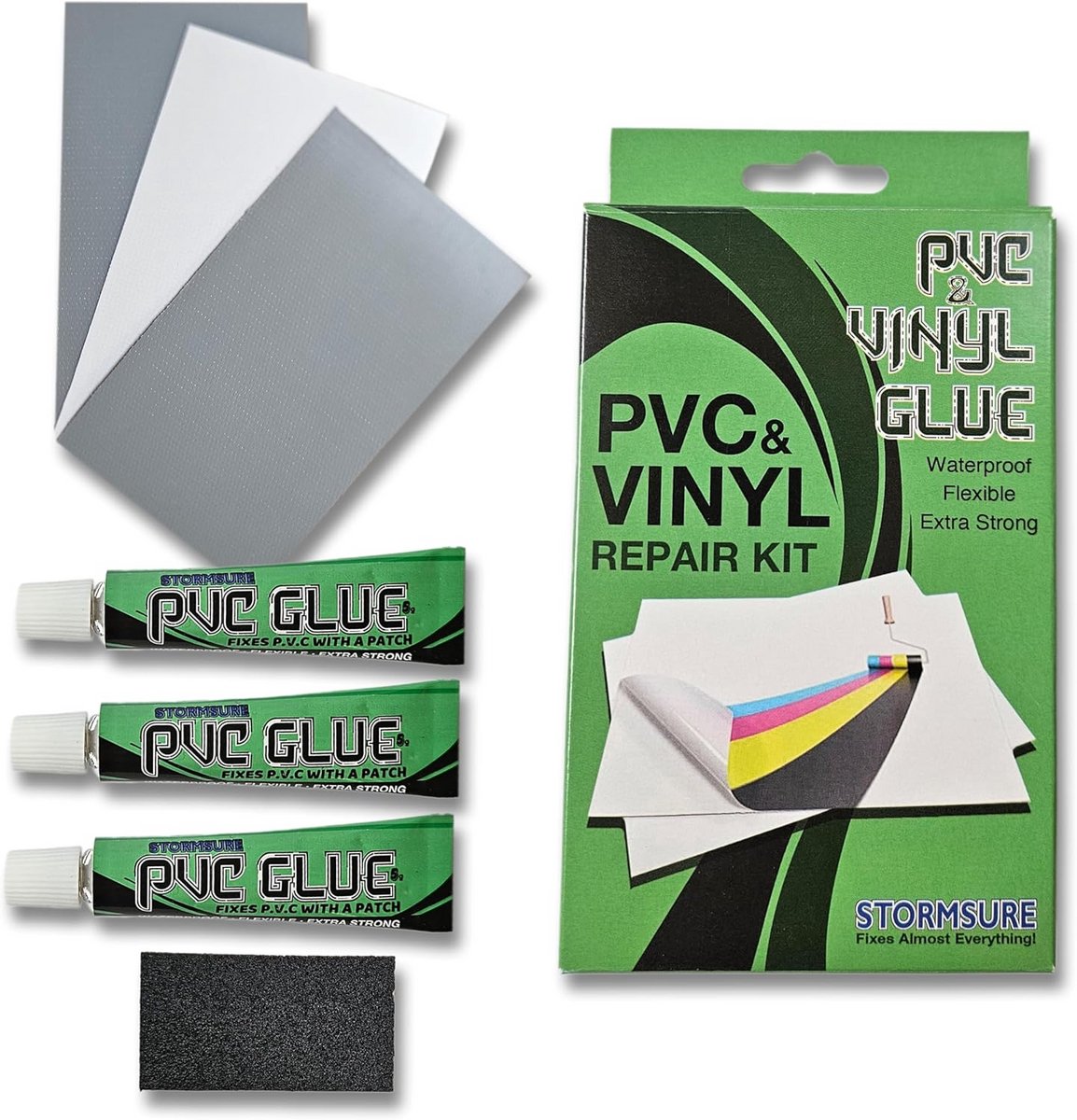 Reparatieset voor PVC en Vinyl: Voor Hot Tubs, Spa's, Boten en Opblaasbare Artikelen