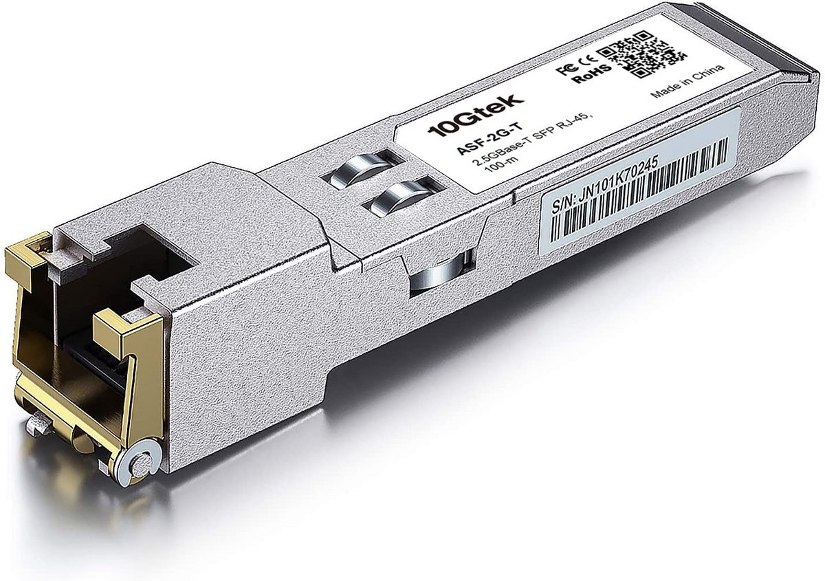 2.5G SFP naar RJ45 Transceiver Module voor Netwerk Switches