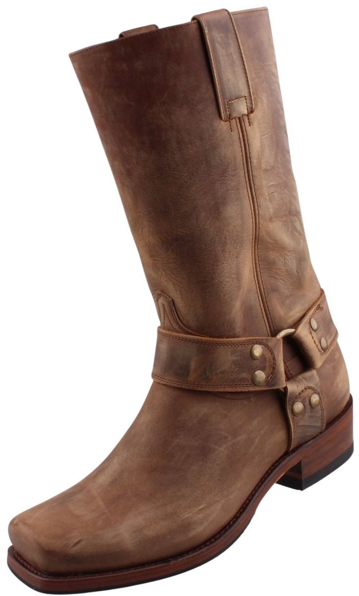 Sendra heren bikerlaars 8833 bruin/antiek