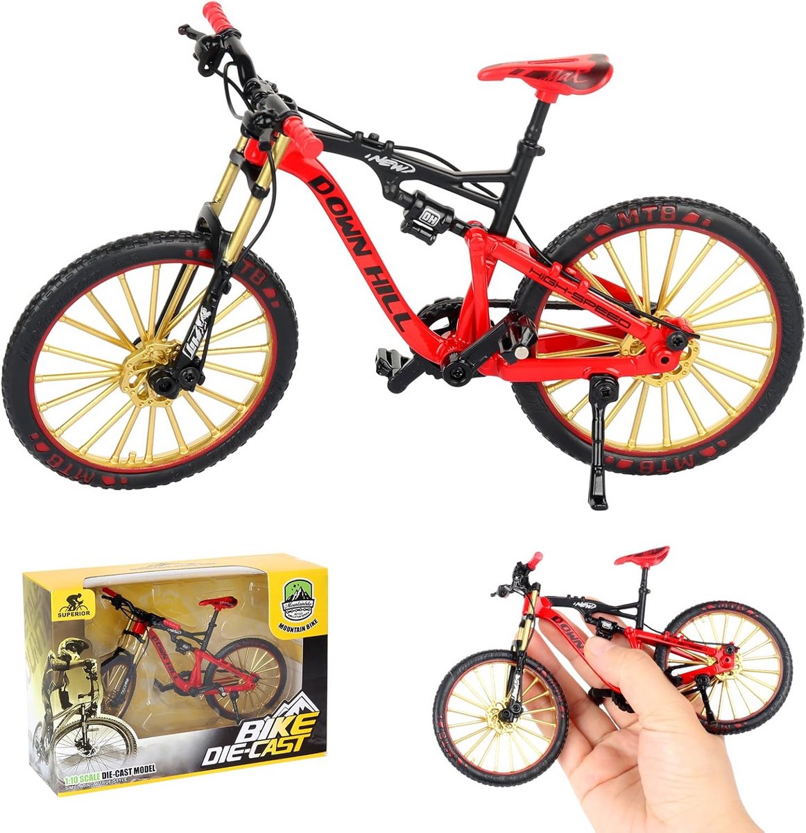 Model Mountainbike Speelgoed Fiets Decoratie 1:10 Schaal