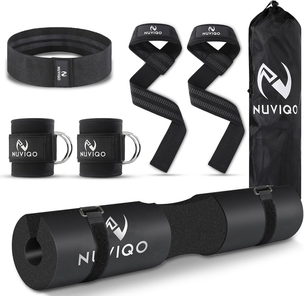 9-delige Fitness Accessoireset voor Krachttraining en Booty Workout