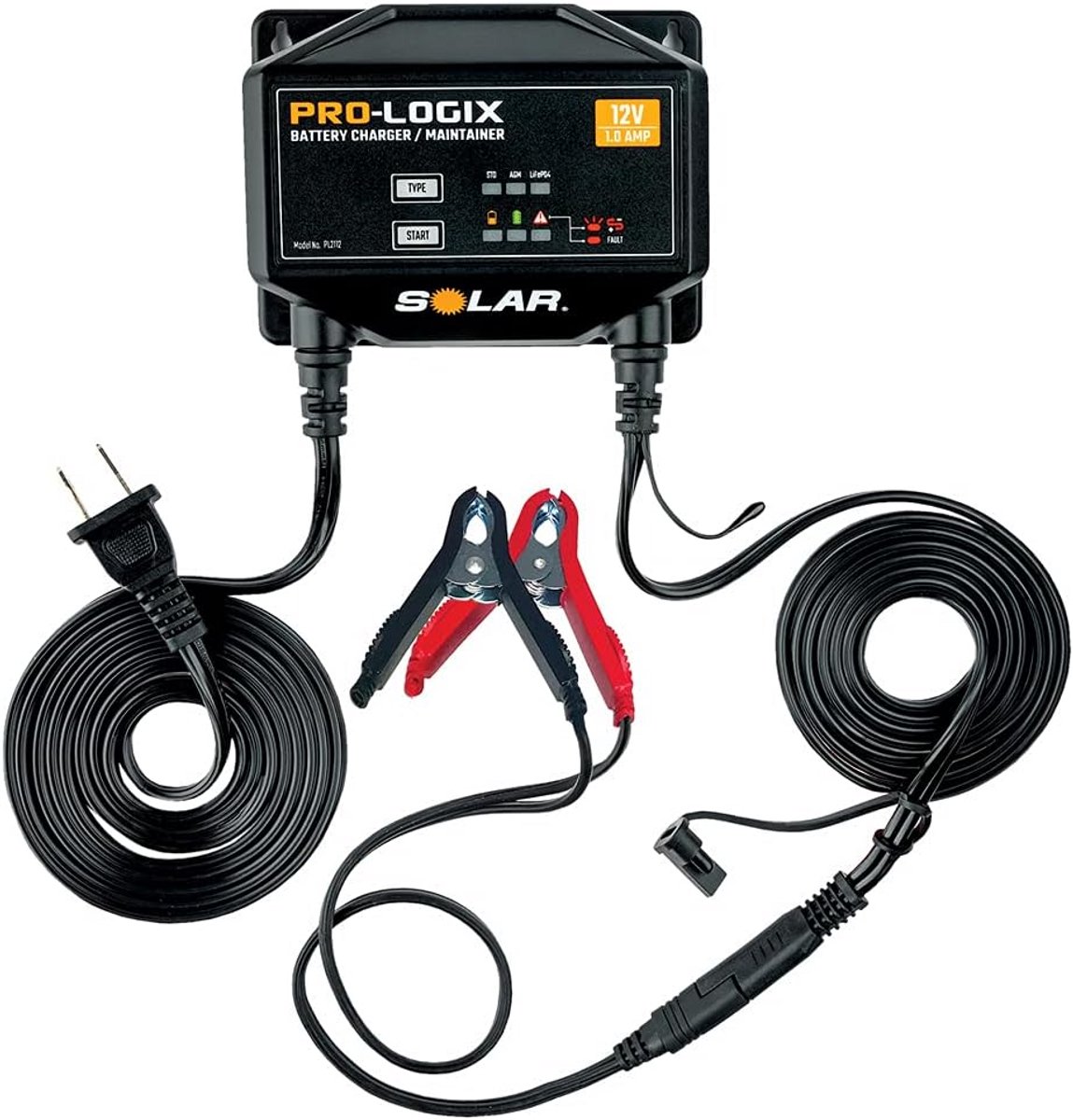 12V Automatische Acculader 1 Amp Slimme Onderhoudslader voor Auto en Motor