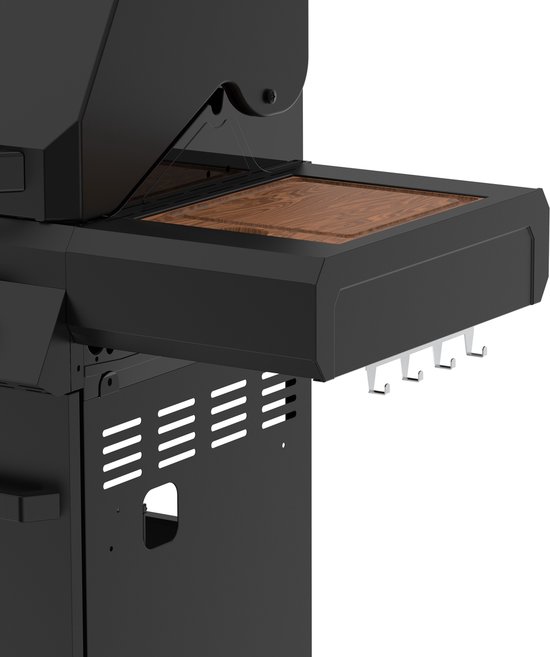 Grill Guru Burner 6 - Gasbarbecue - 4x hoofdbrander - 2x infrarood - 1x zijbrander - 1x achterbrander -Zwart van Merkloos — afbeelding 5