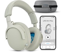 MEDION Over Ear koptelefoon HX-1 Plus (draadloos, Feed Forward Noise Cancelling, Bluetooth 6.0, 5+1 EQ-presets, tot 100 u batterijduur, spatwaterdicht IPX4), monochroom