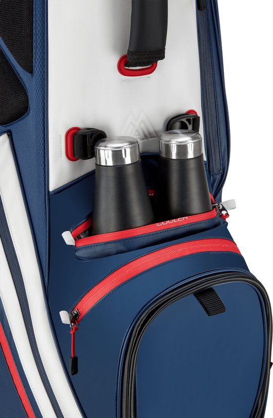 Big Max Dri Lite Hybrid Tour 2 - Waterwerende Golftas - Standbag - Navy Rood van Merkloos — afbeelding 2