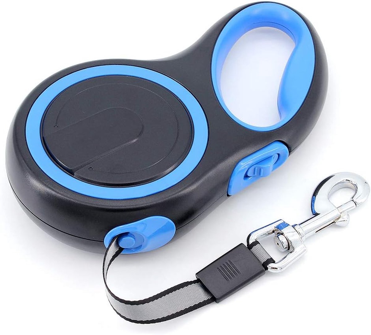 Sander 8M lange intrekbare hondenriem, high-end huisdierlijn Automatische uitschuifbare hondenlijn tot 110lbs/50KG, blauw