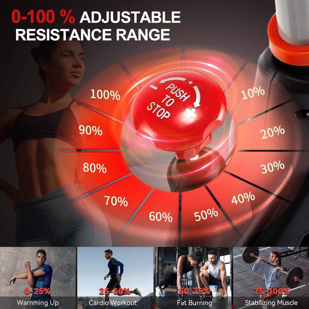 Hometrainer met Stille Fiets en Verstelbare Weerstand - afbeelding 3