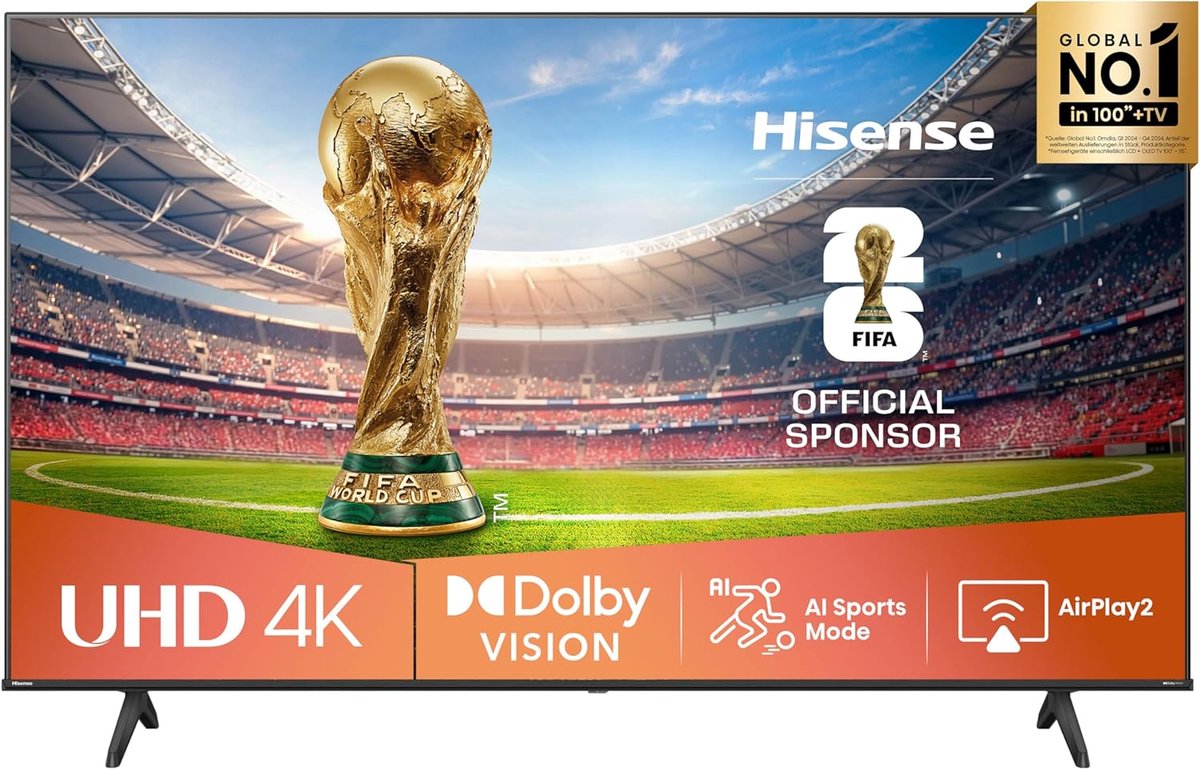 4K UHD Smart TV 43 inch (108 cm) LED – Dolby Vision, HDR, 60Hz, HDMI 2.1, WiFi, Bluetooth, Alexa Built-in – 96,3 × 60,8 cm – Pauwhome