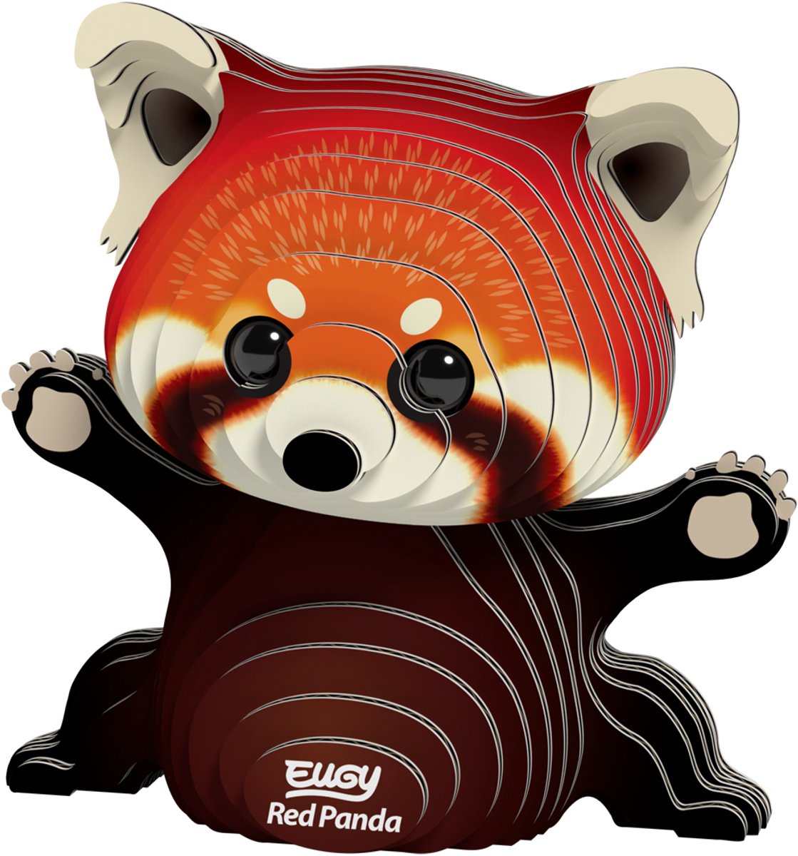 EUGY 3D Puzzel - Rode Panda - Wilde Dieren - Duurzaam - Verzamel Ze Allemaal - 6 Jaar — afbeelding 2