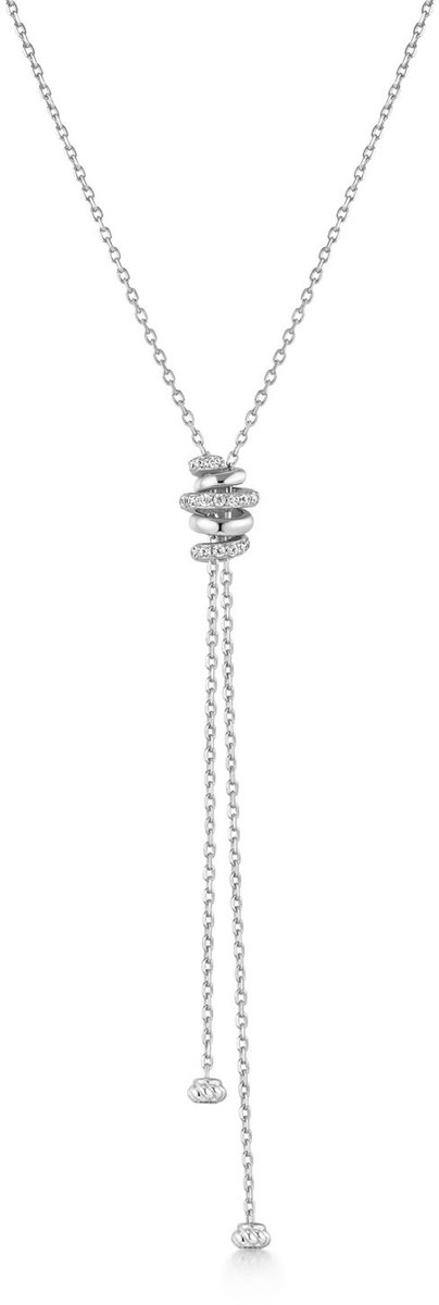 Silver Twisted Rope Necklace S
