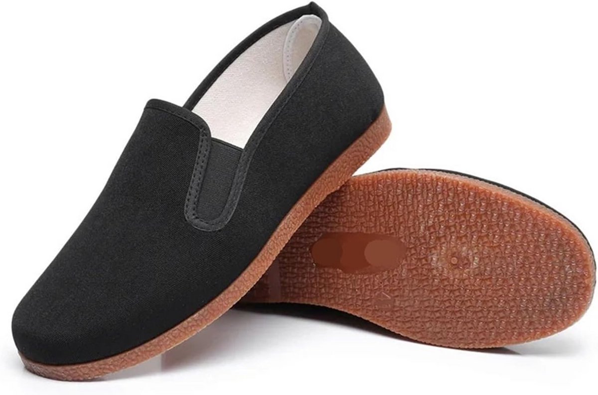 Zwarte stoffen casual schoenen voor vechtsporten en Kung Fu