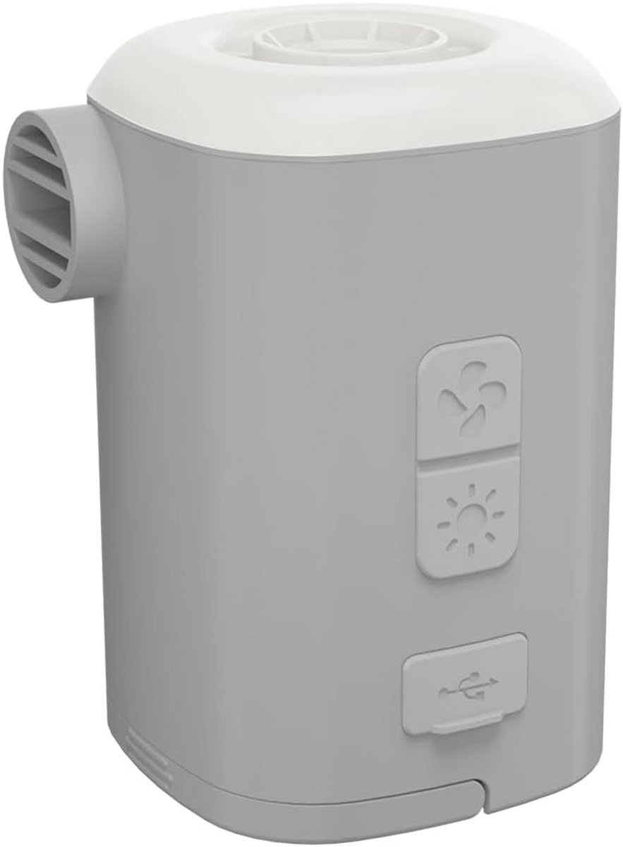 Draagbare Elektrische Luchtpomp met LED Lamp voor Opblazen en Vacuüm
