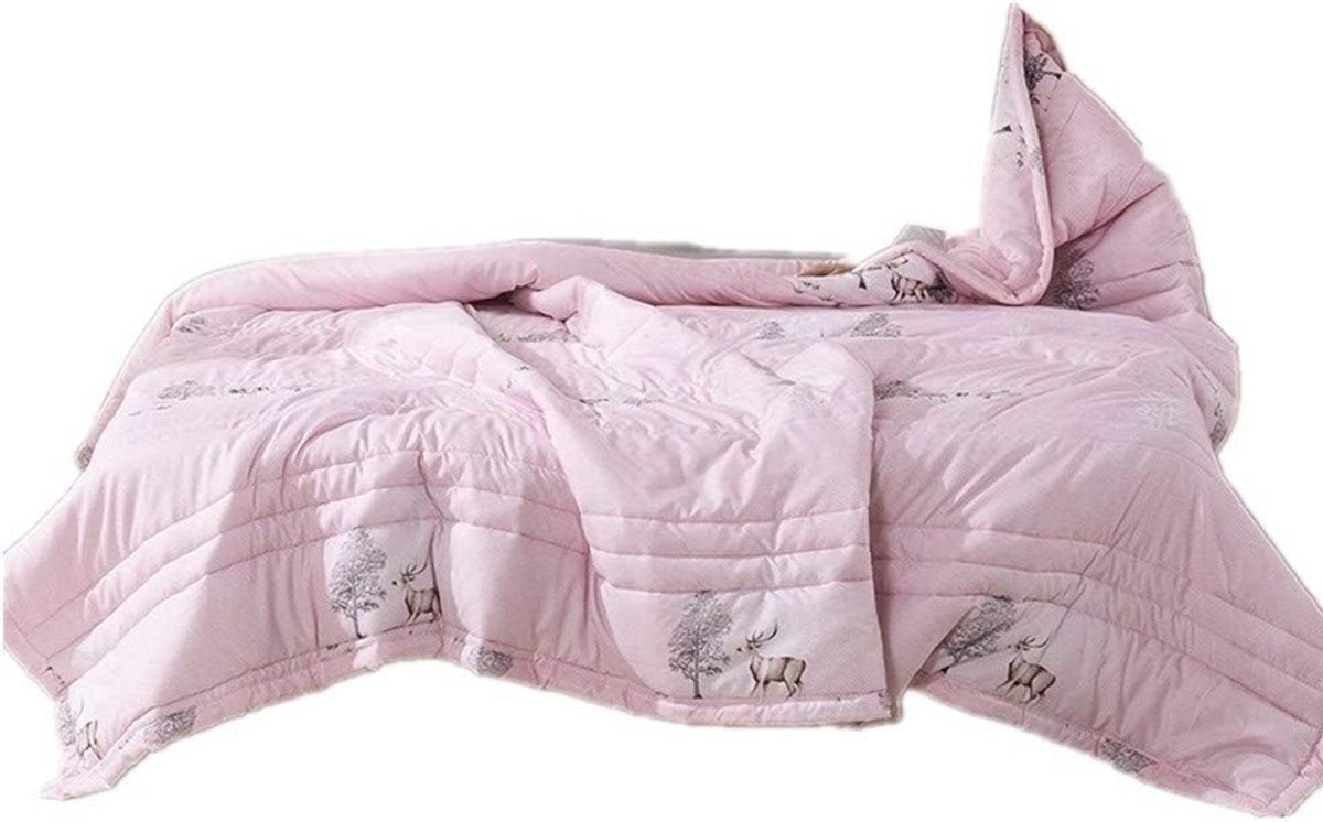 Omkeerbare Quilt Deken voor Bed, Lichtgewicht Sofa Sprei met Natuurprint