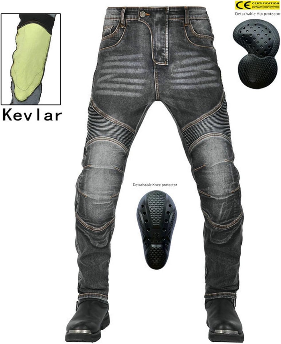 Motorrijbroek Heren Kevlar Motorjeans Bescherming Combat Touring Motor Kleding – foto 5