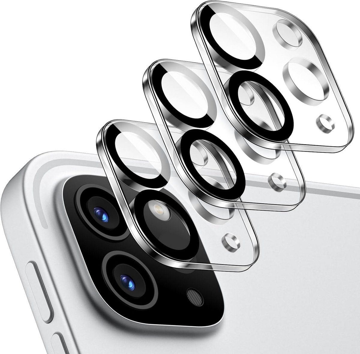 Lensbeschermer voor iPad Pro 11 & 12.9 Inch (2022/2021/2020) - 3 Stuks Gehard Glas
