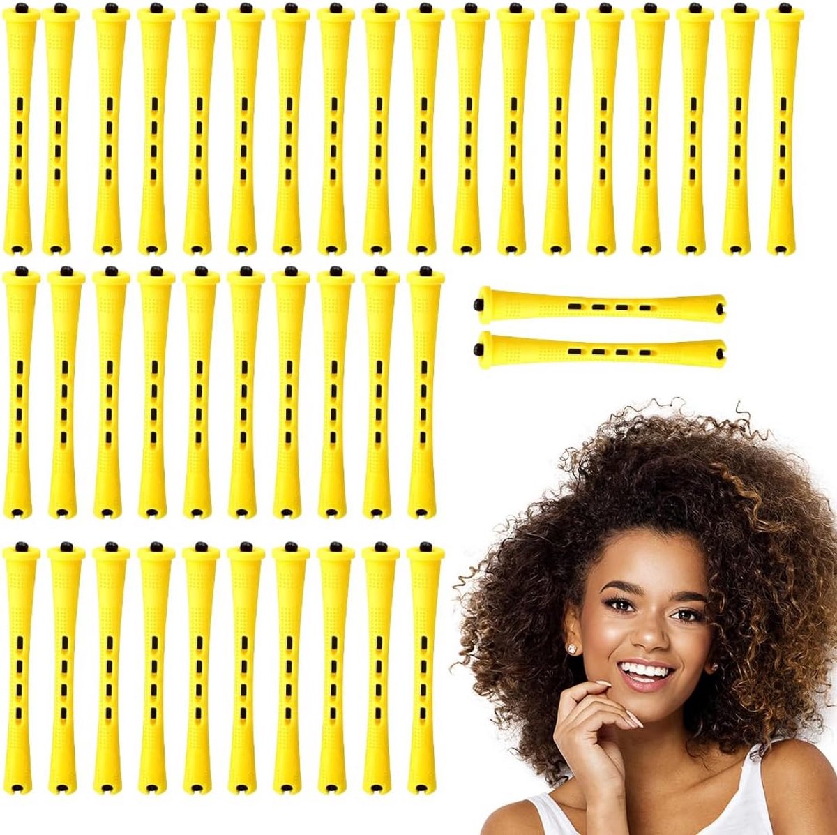 40 Stuks Kleine Krulspelden Set voor Natuurlijke Krullen en Haarstyling