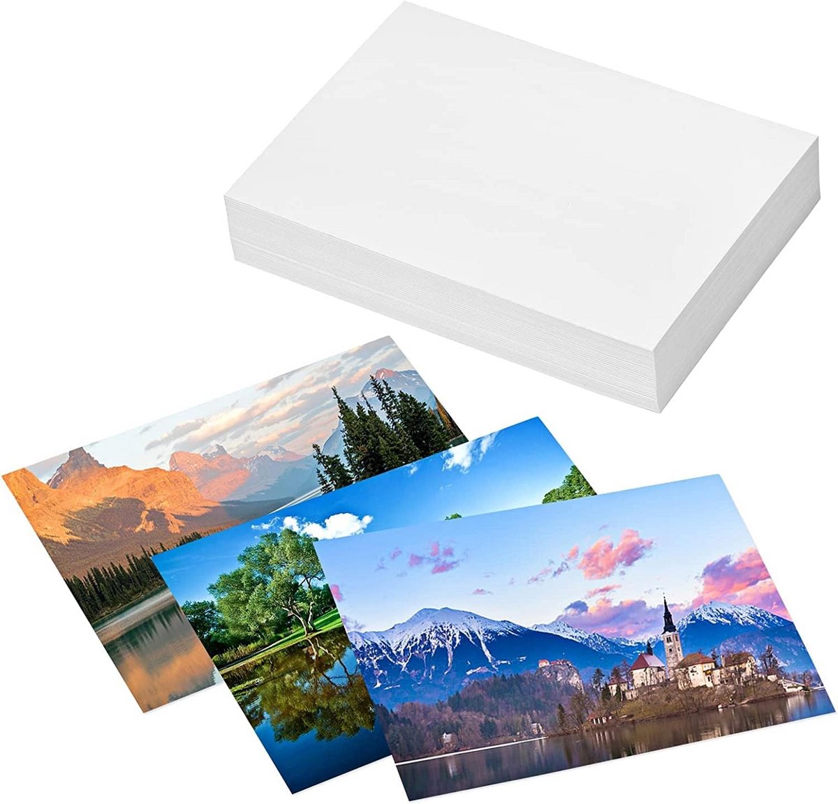 100 Vellen Glanzend Fotopapier 9x13 cm (3,5"x5") 180 gsm voor Hoge Kwaliteit Prints
