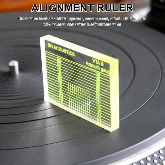 6-delige Platenspeler Afstel Set - Met Digitale Naalddrukmeter, VTA Azimuth Liniaal & Cartridge Protractor - Inclusief Reserve Naald & Borstel - Vinyl Accessoires — afbeelding 3