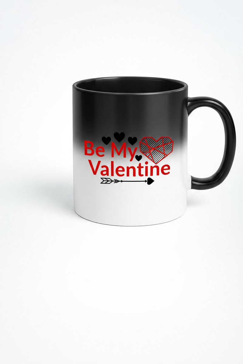 Magische Mok 'Be My Valentine' - Warmtegevoelig Valentijnscadeau