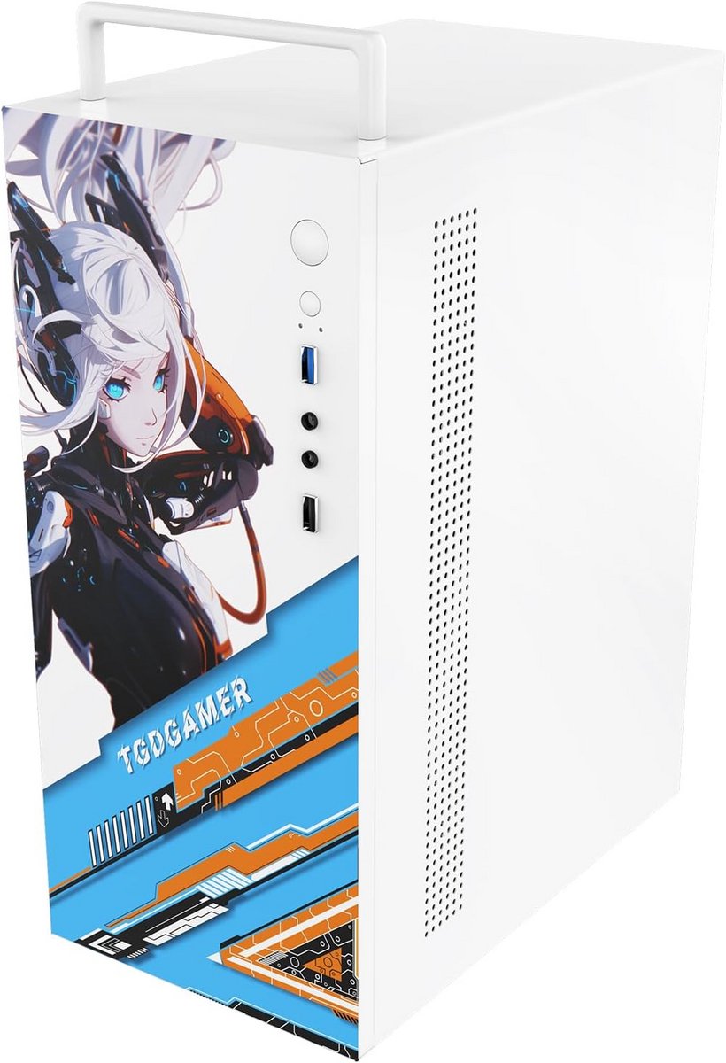 Compacte PC Behuizing voor Micro ATX en Mini-ITX Moederborden met Ventilator en Draaggreep