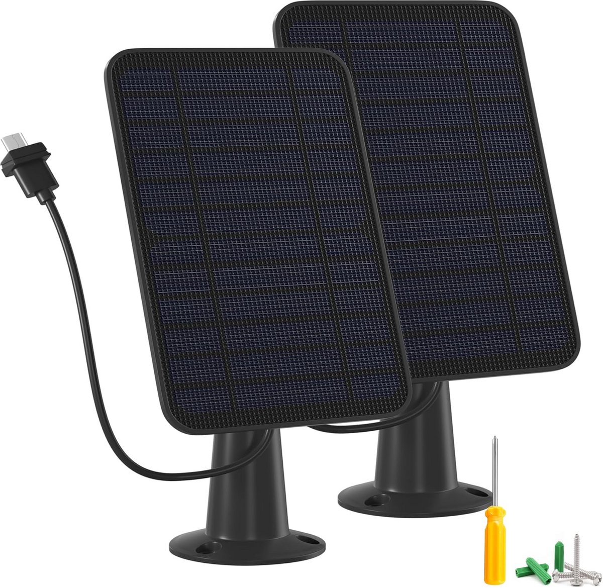 5W Zonnepaneel voor Blink Buiten Camera's - Waterdicht met Lange Kabel