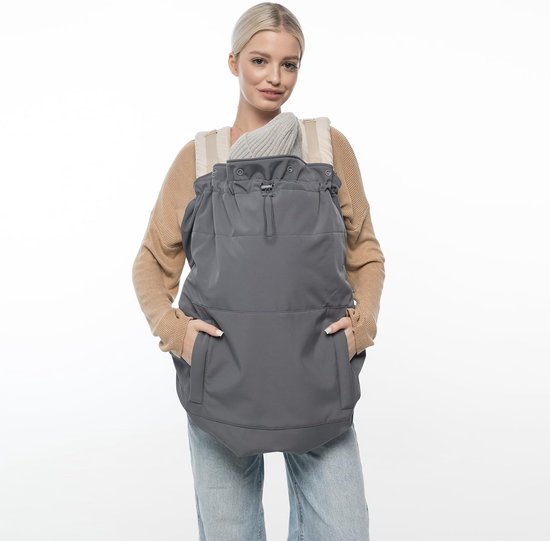 Universele All-Season Babydraagzakhoes Grijs - Waterafstotend & Winddicht van Merkloos — afbeelding 5
