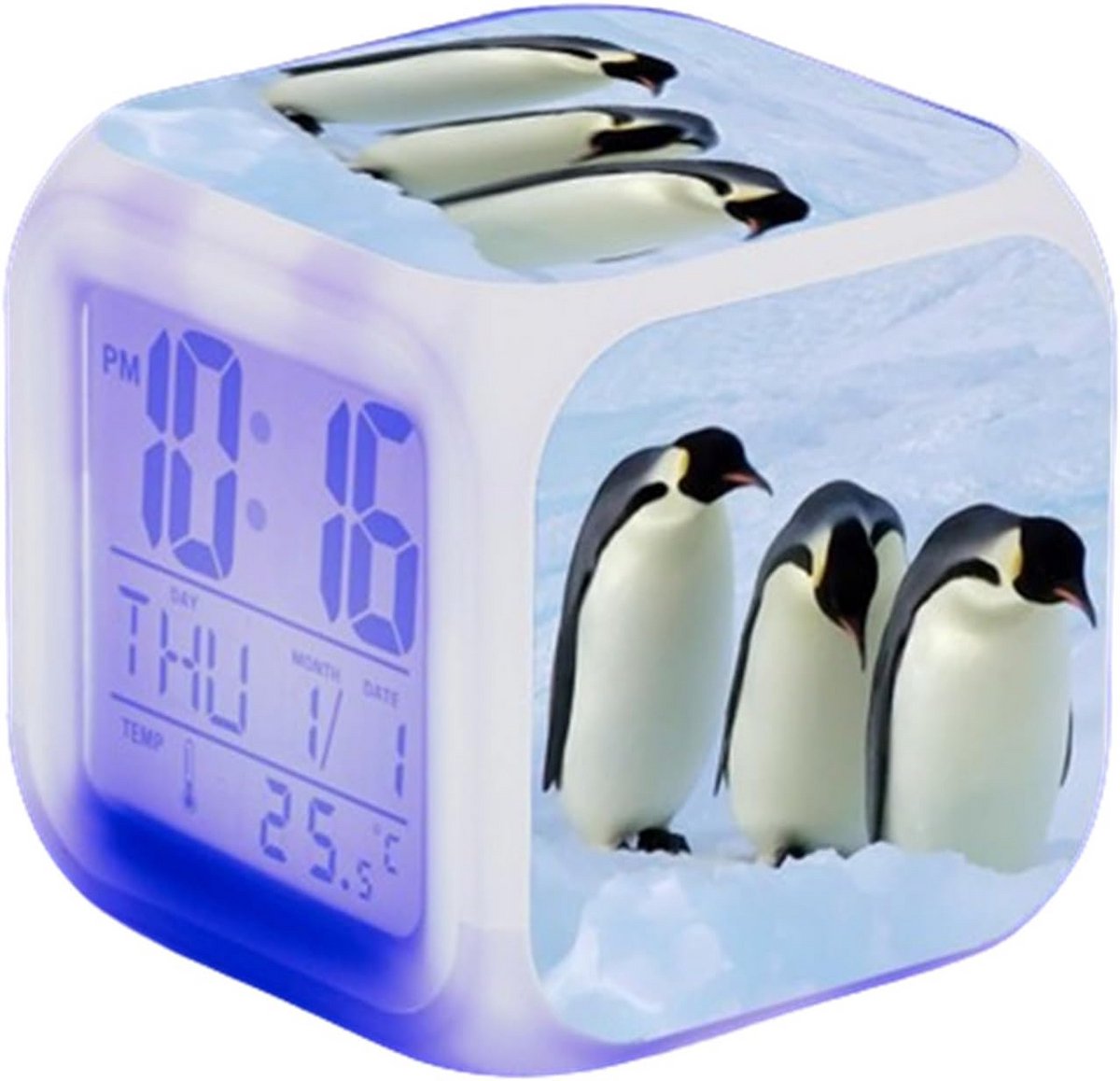 Digitale LED Wekker met Nachtlampje, Kleurverandering en Snooze Functie