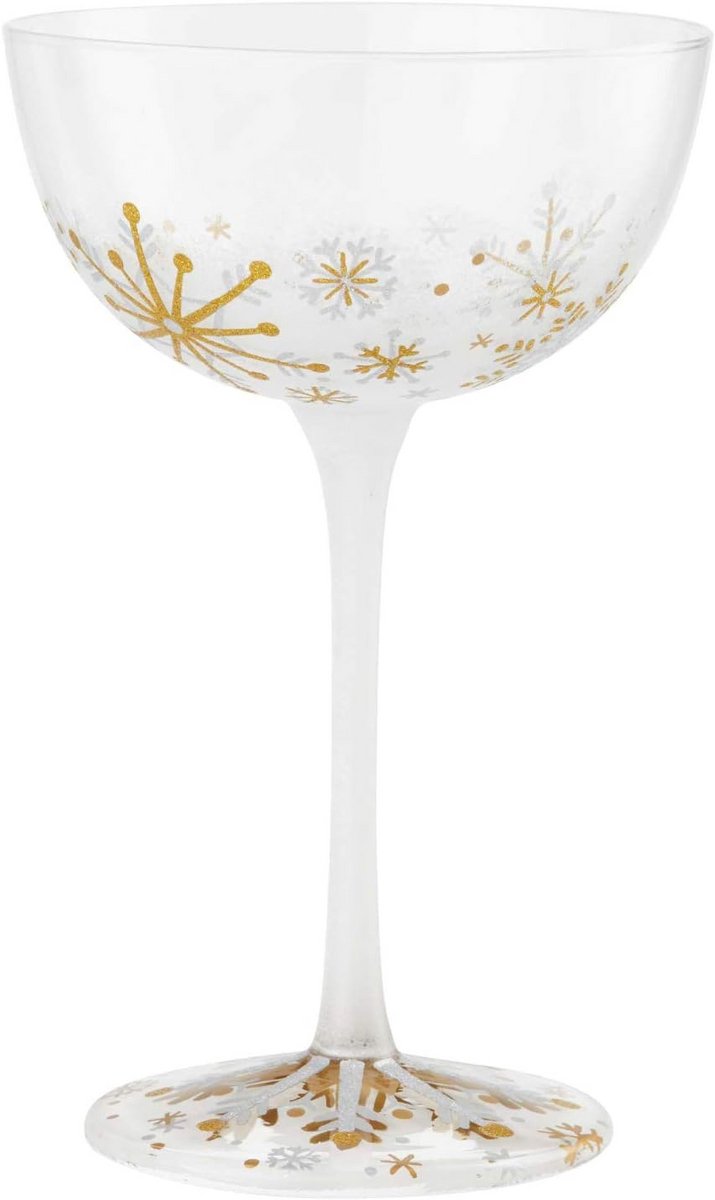 Handbeschilderd Coupéglas voor Cocktails en Wijn - Uniek Geschenk