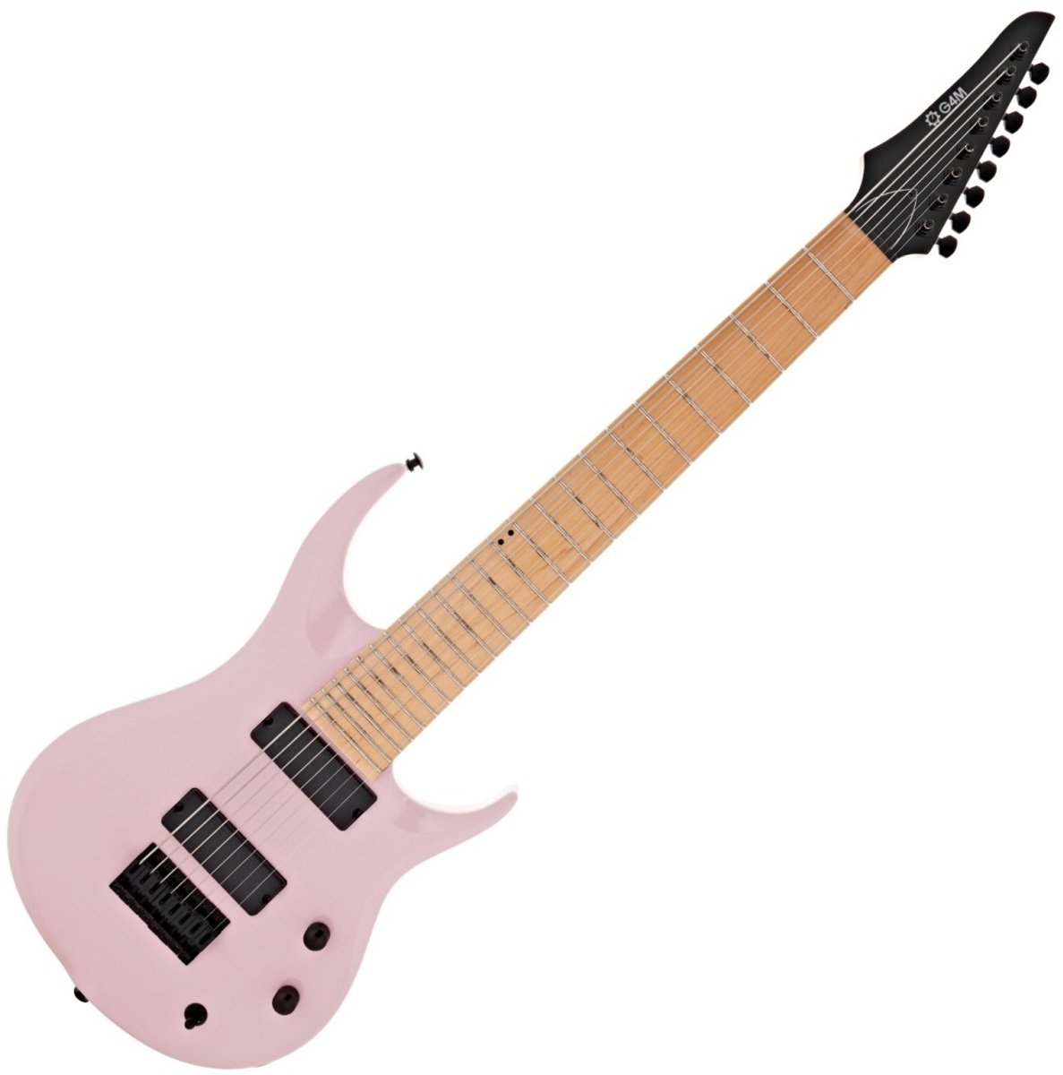 G4M 529 8-snarige Elektrische Gitaar, Flamingo Neon