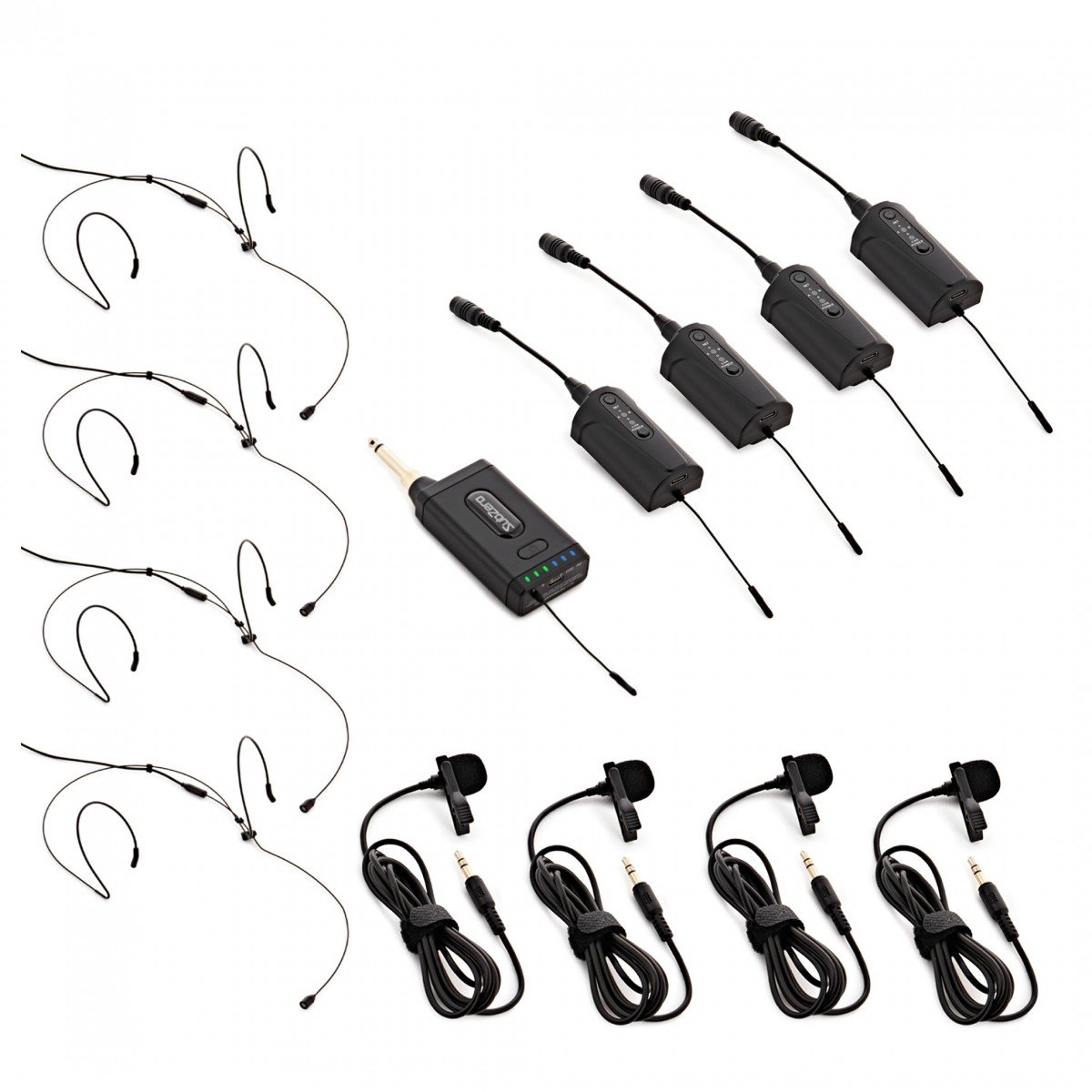 SubZero VOXLINK-Compact, Quad Lav/Headset Draadloos Microfoonsysteem