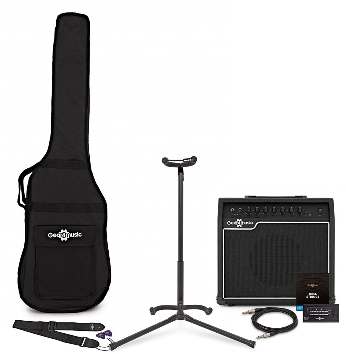 35 Watt Basversterker & Accessoires Pakket door Gear4music