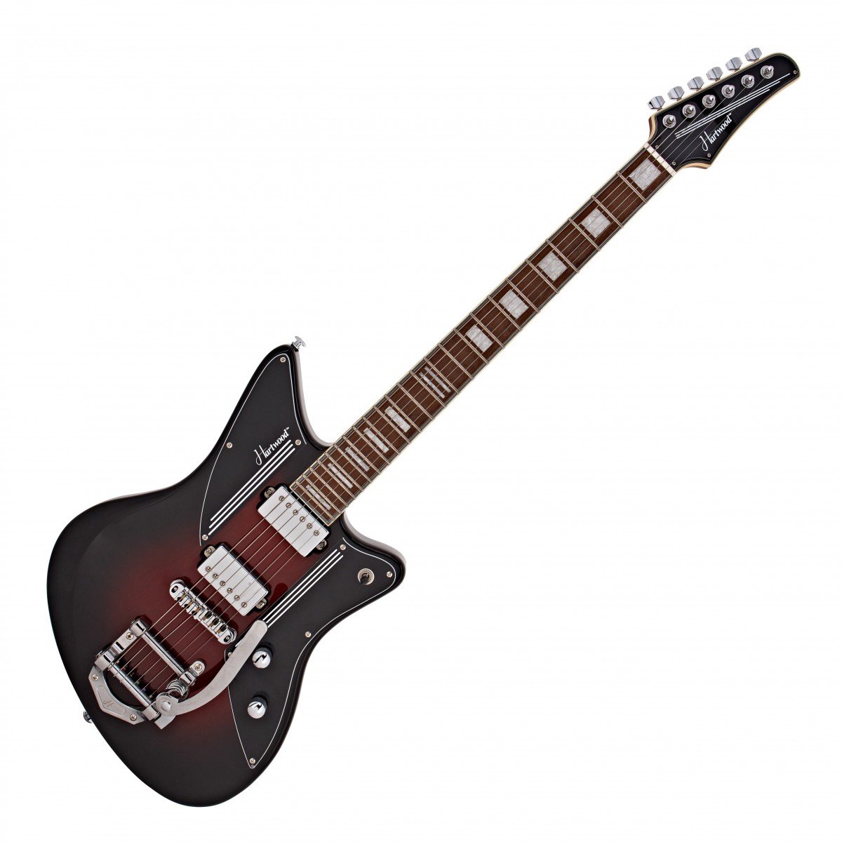 Hartwood Charger Vibrato Elektrische Gitaar, Cigar Burst