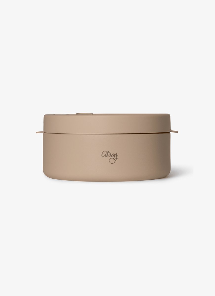 Citron Voedselbewaarpotje - 400ml - Ø15xH8cm - Beige