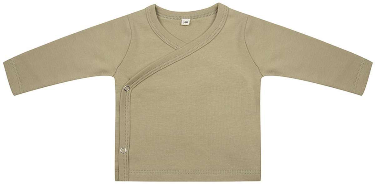 Little indians overslag shirt - Sponge - Groen - Little Indians - Maat 50 - 0/1 maand