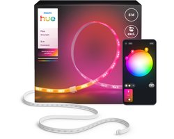 Philips Hue Flux LED strip verlenging - 5 meter verlengstrip - Eenvoudige installatie - Wit en…