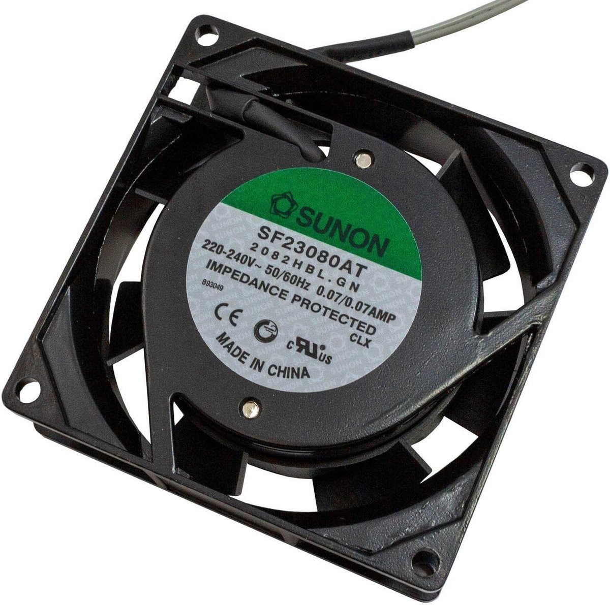 Axiaalventilator 80x80x25mm 230V AC Hoge Capaciteit Koelventilator